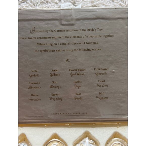 Hallmark Keepsake Ornament Set A Happy Life Together 2006 Unused Julia Forsyth - Picture 5 of 8